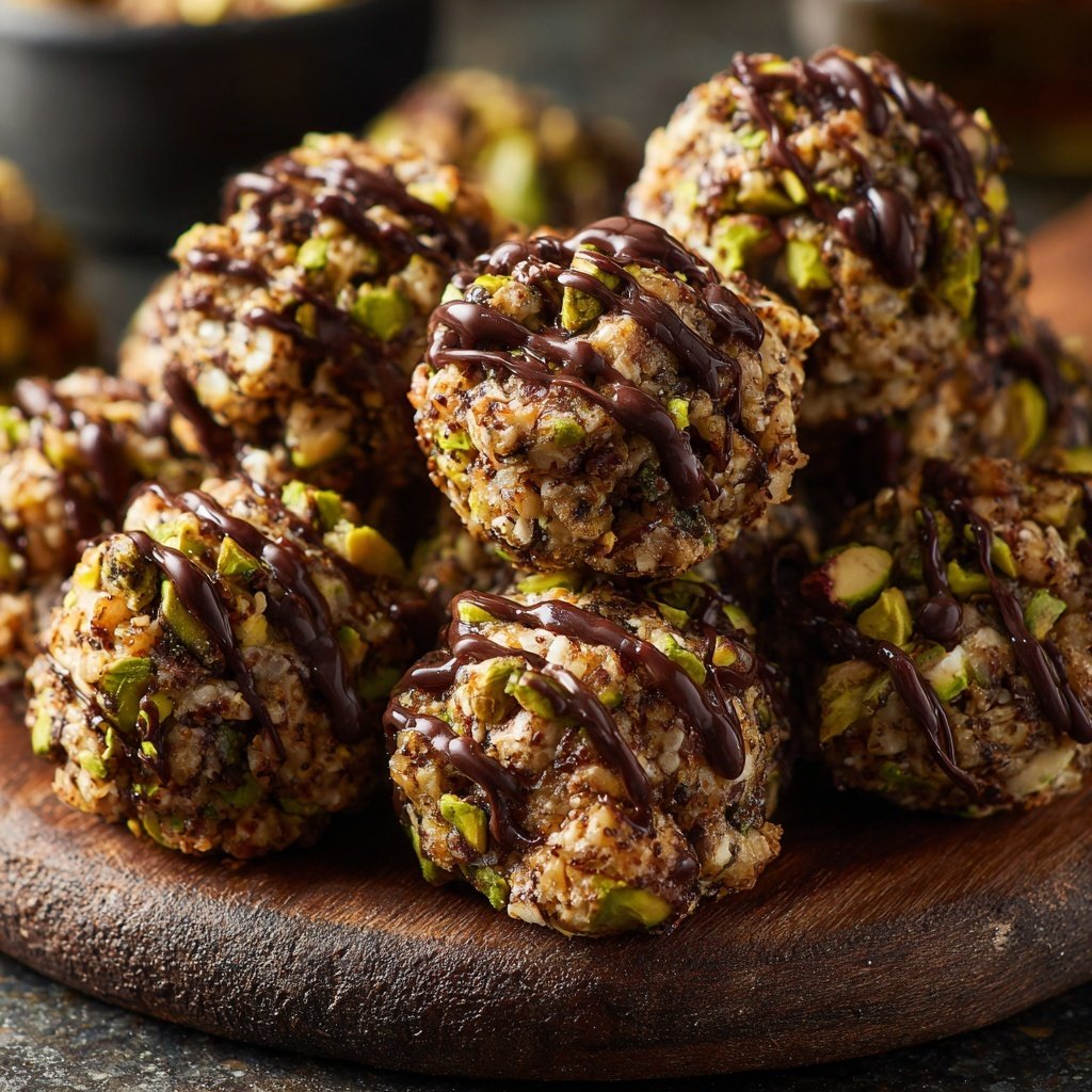 Chocolate Pistachio Snack Bites
