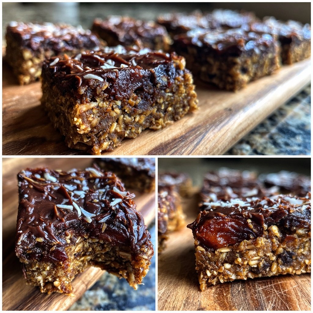 Chocolate Coconut Date Energy Squares