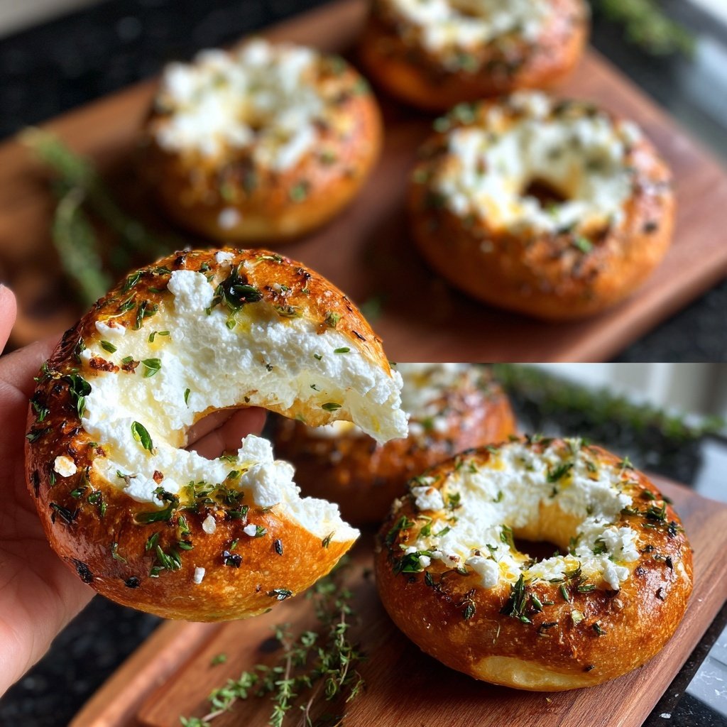 Cottage Cheese Greek Yogurt Bagels