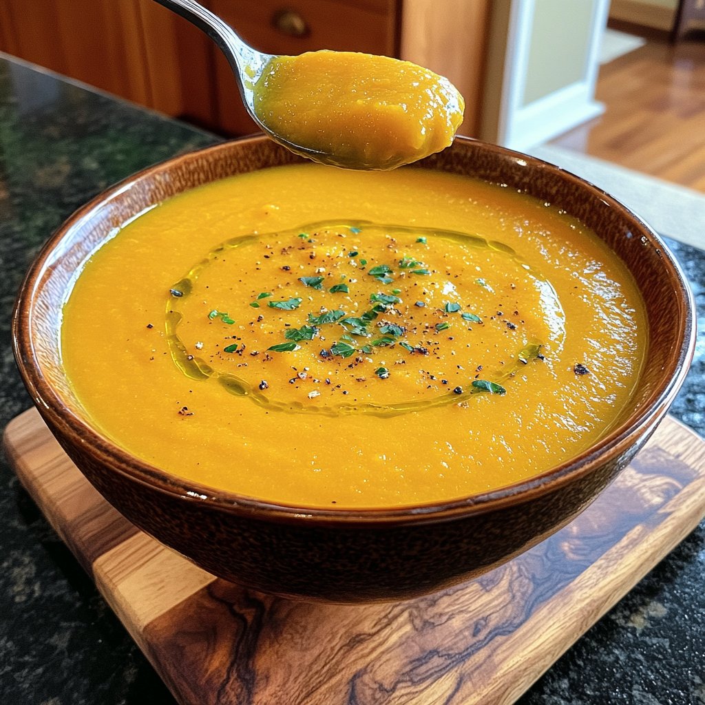 Squash Soup Smooth Texture
