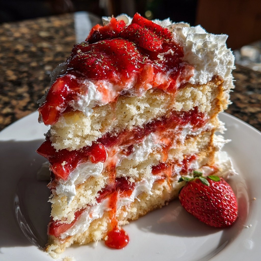 Strawberry Shortcake Layer Cake