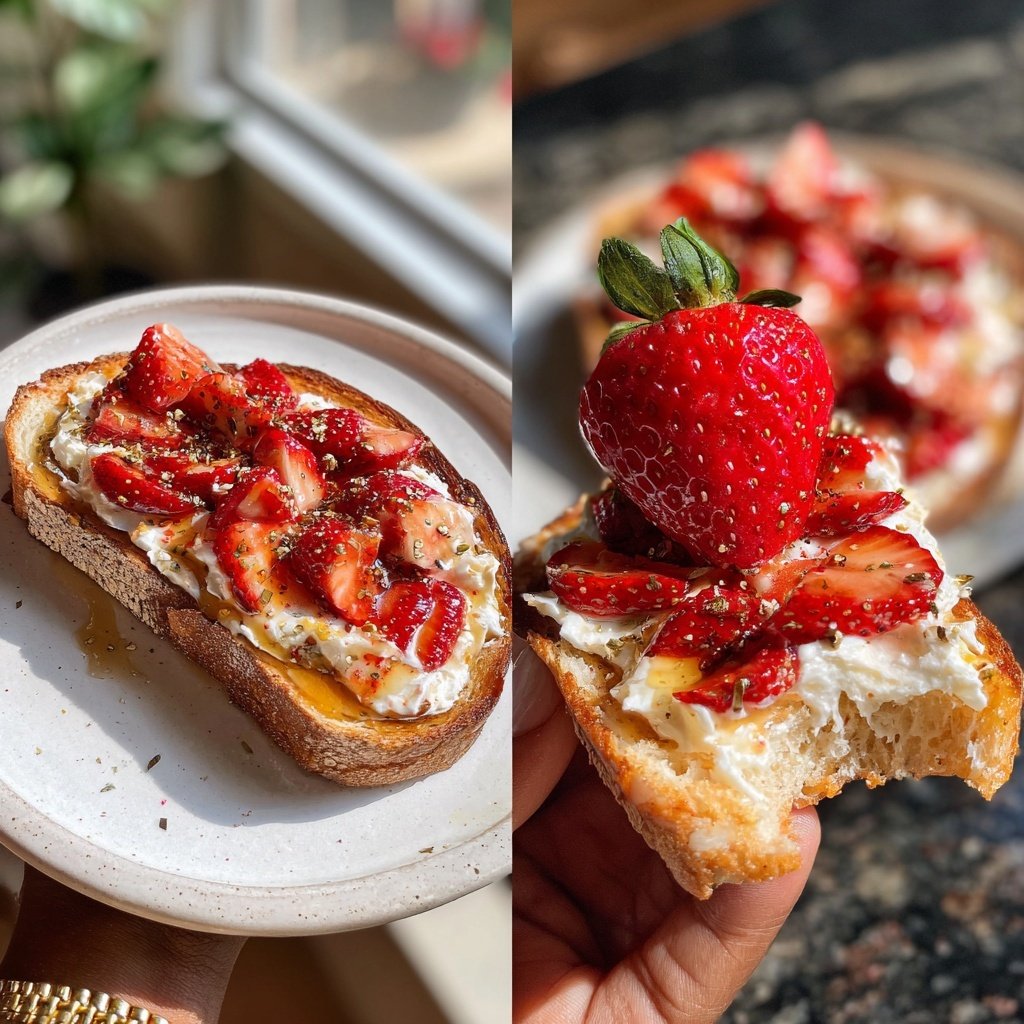 Strawberry Ricotta Toast
