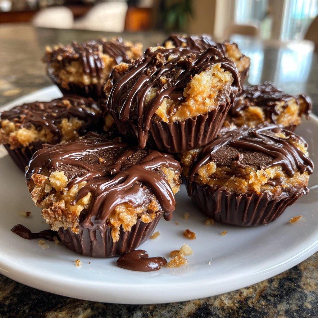 Homemade Reese’s Cups with Pretzel Crunch