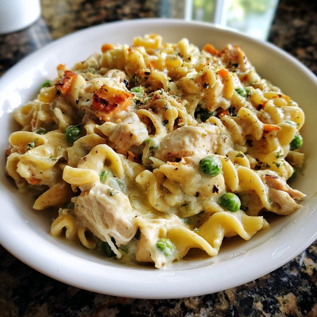 Creamy Chicken Pot Pie Pasta