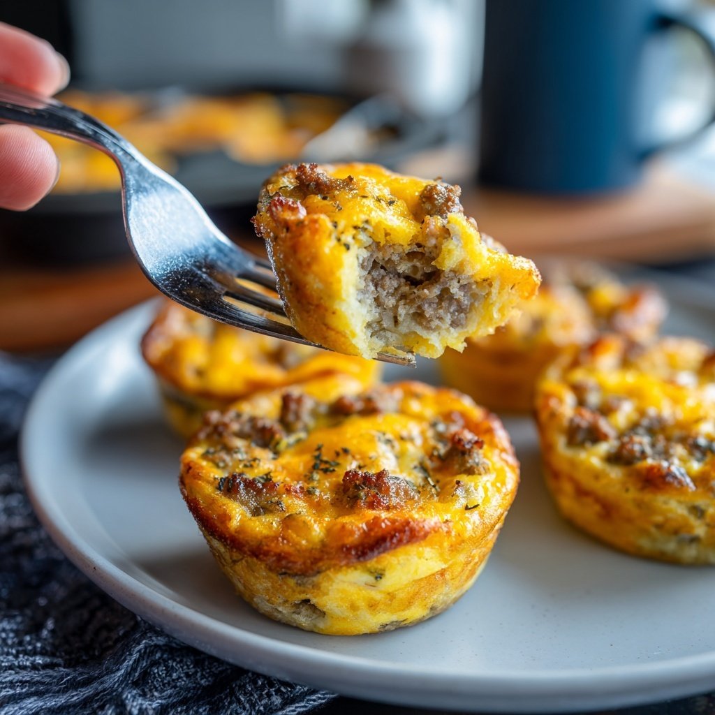 Keto Sausage Egg Breakfast Muffins