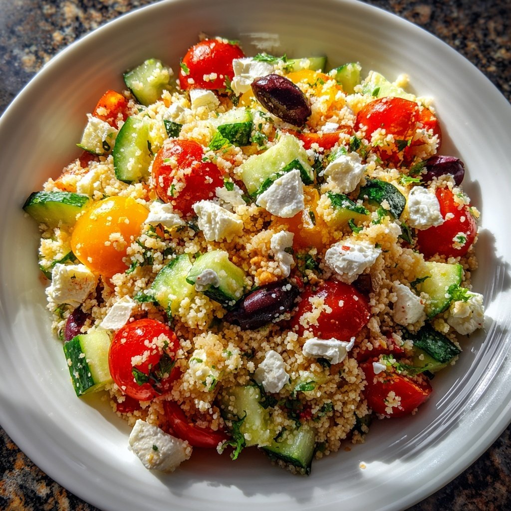 Healthy Lunch Mediterranean Couscous