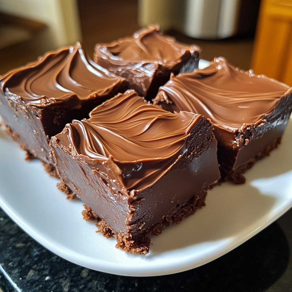 Valentines Treats Chocolate Fudge Squares