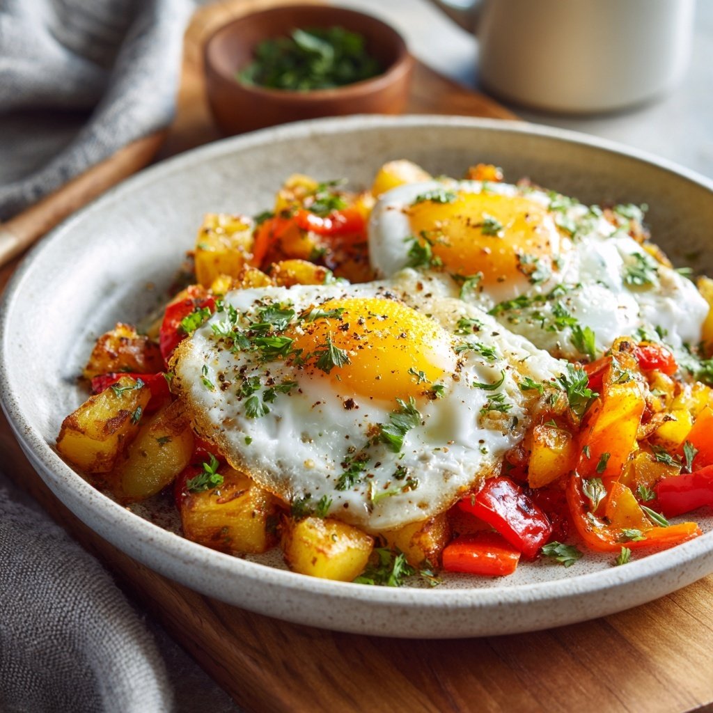 Breakfast Hash With Eggs And Potatoes