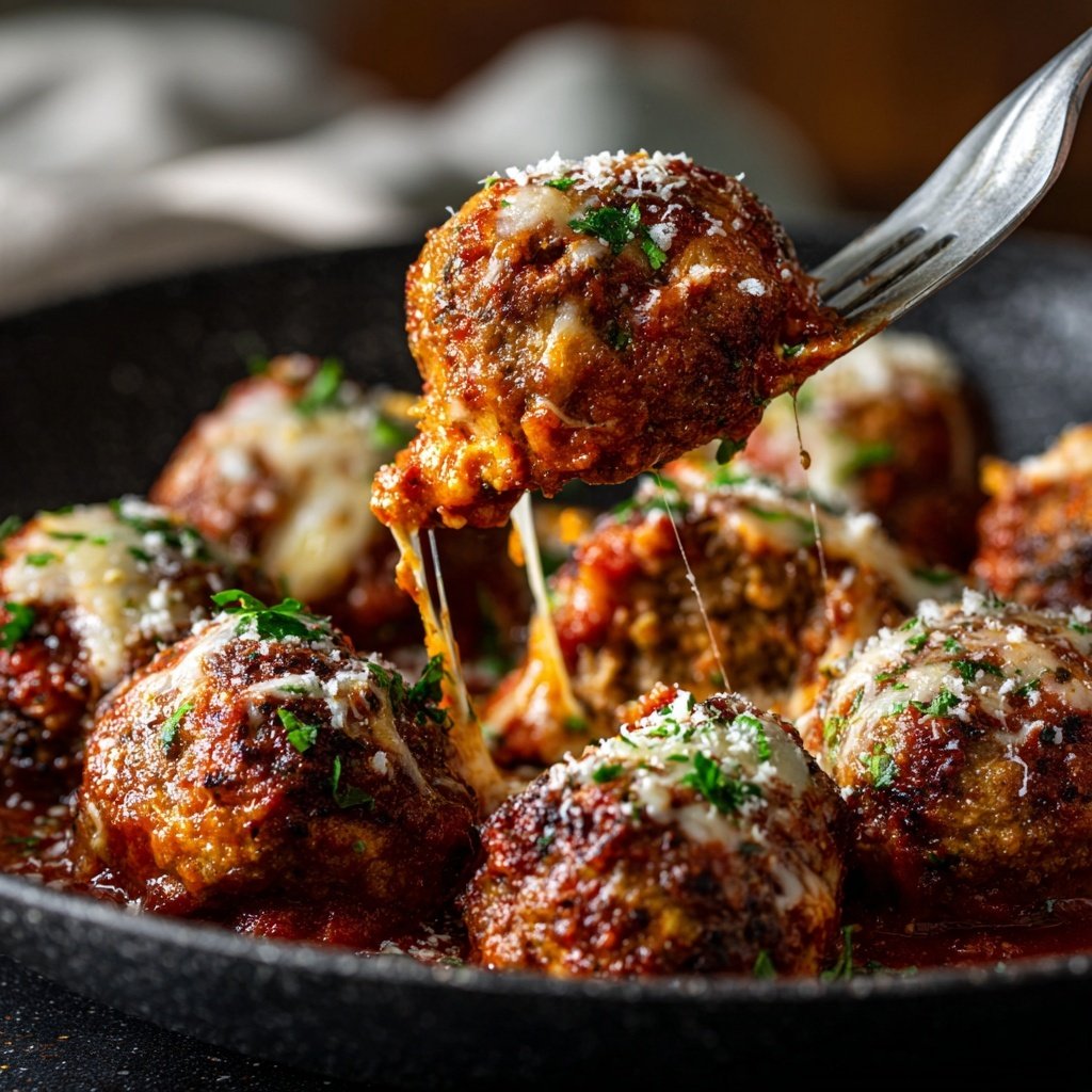 Ground Chicken Parmesan Meatballs