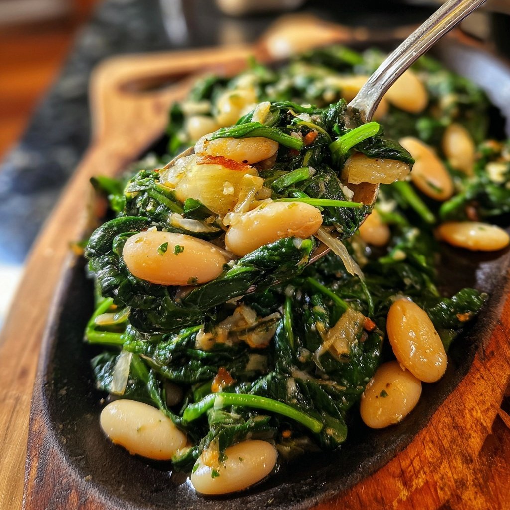 Spinach White Bean Garlic Sauté