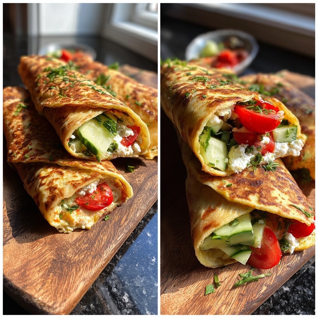 Cottage Cheese Flatbread Wraps