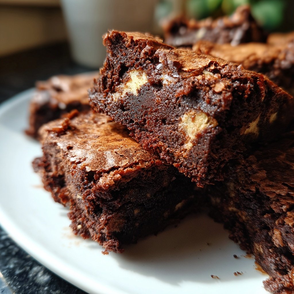 Cottage Cheese Brownies with Vanilla Bean