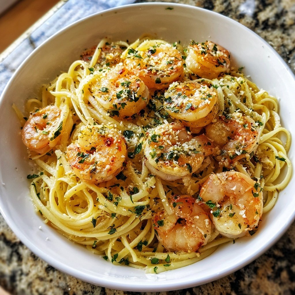 Garlic Butter Shrimp Pasta