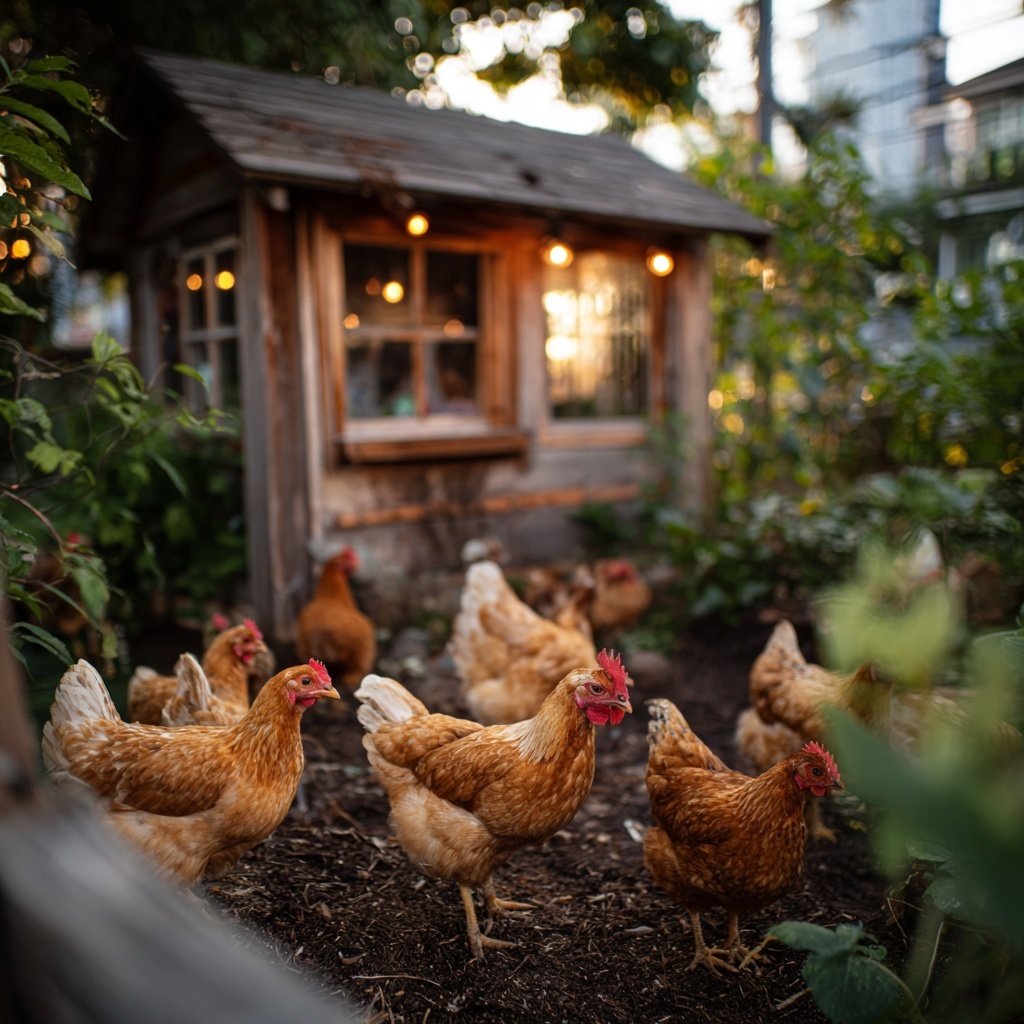 Compact Urban Chicken Run Build