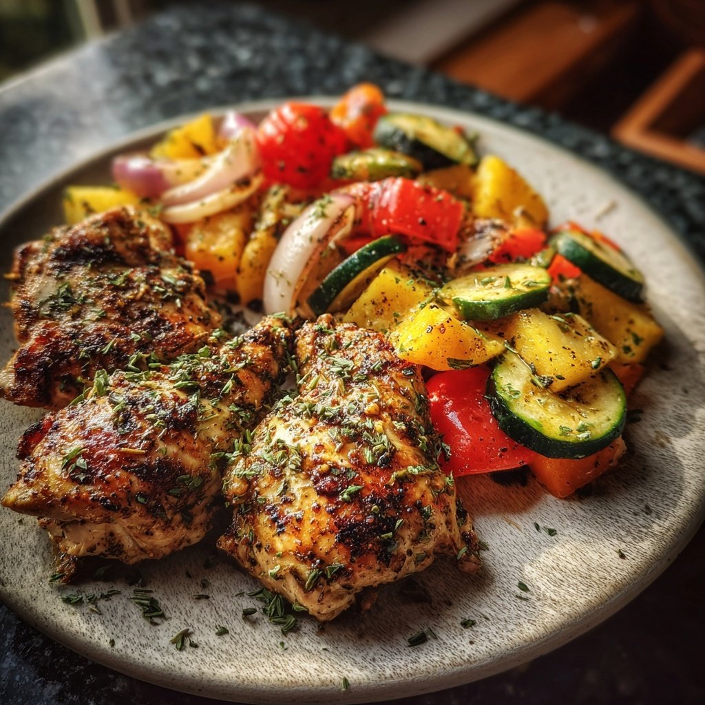 Mediterranean Grilled Chicken Plate