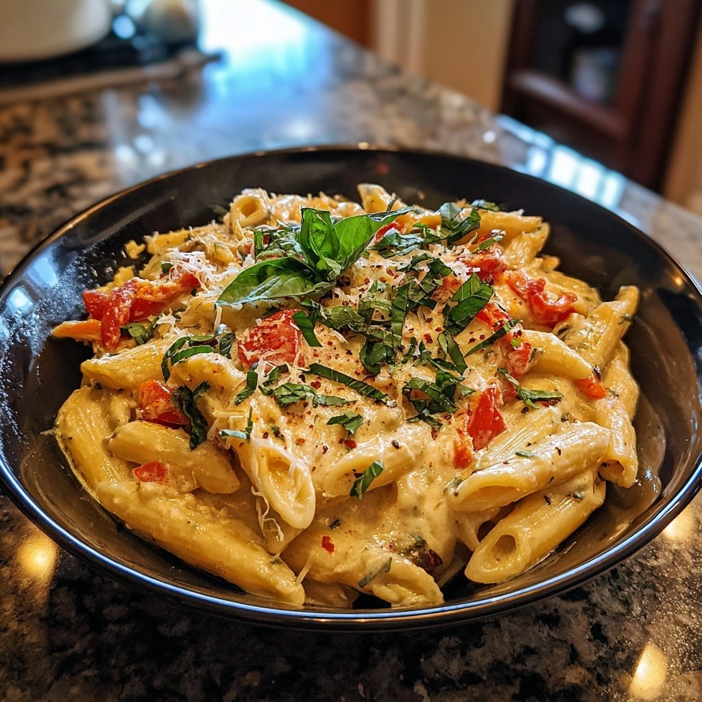 One Pot Creamy Tuscan Pasta