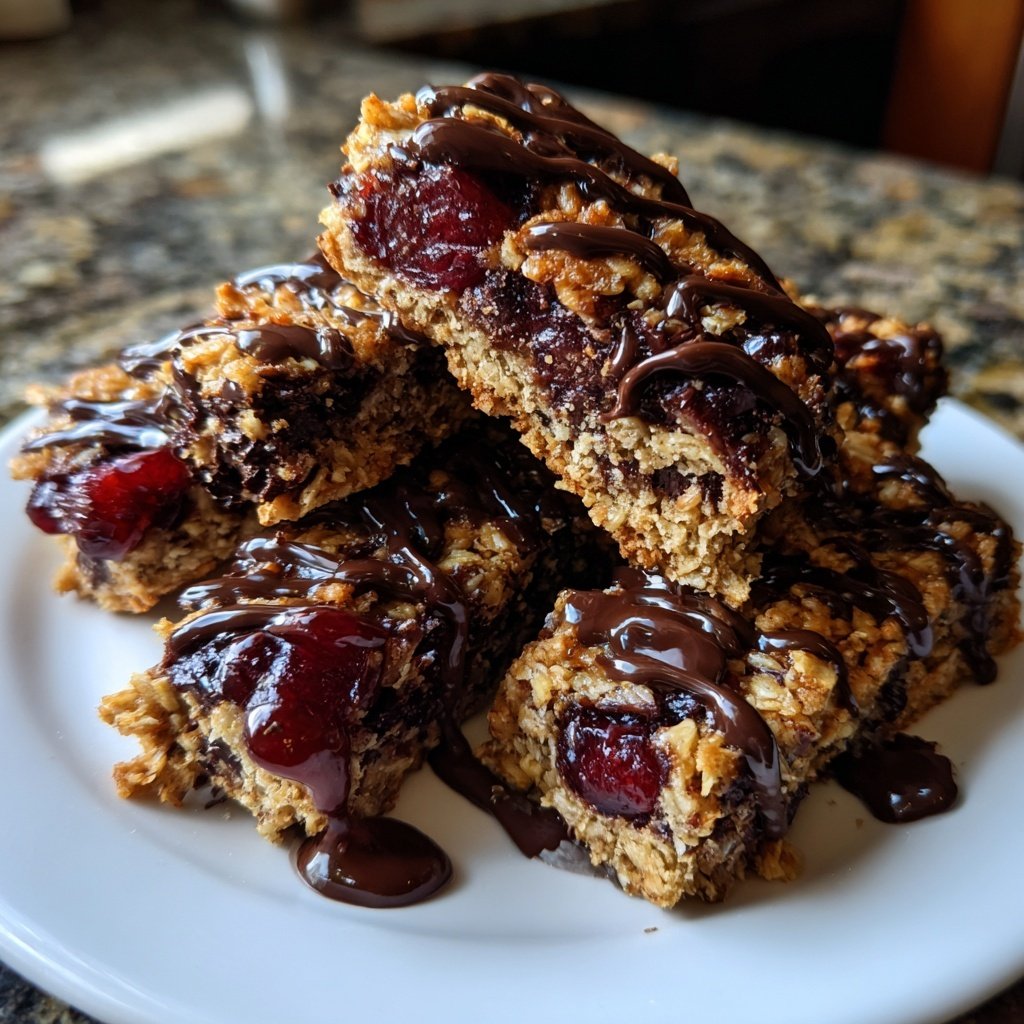 Chocolate Cherry Snack Bars
