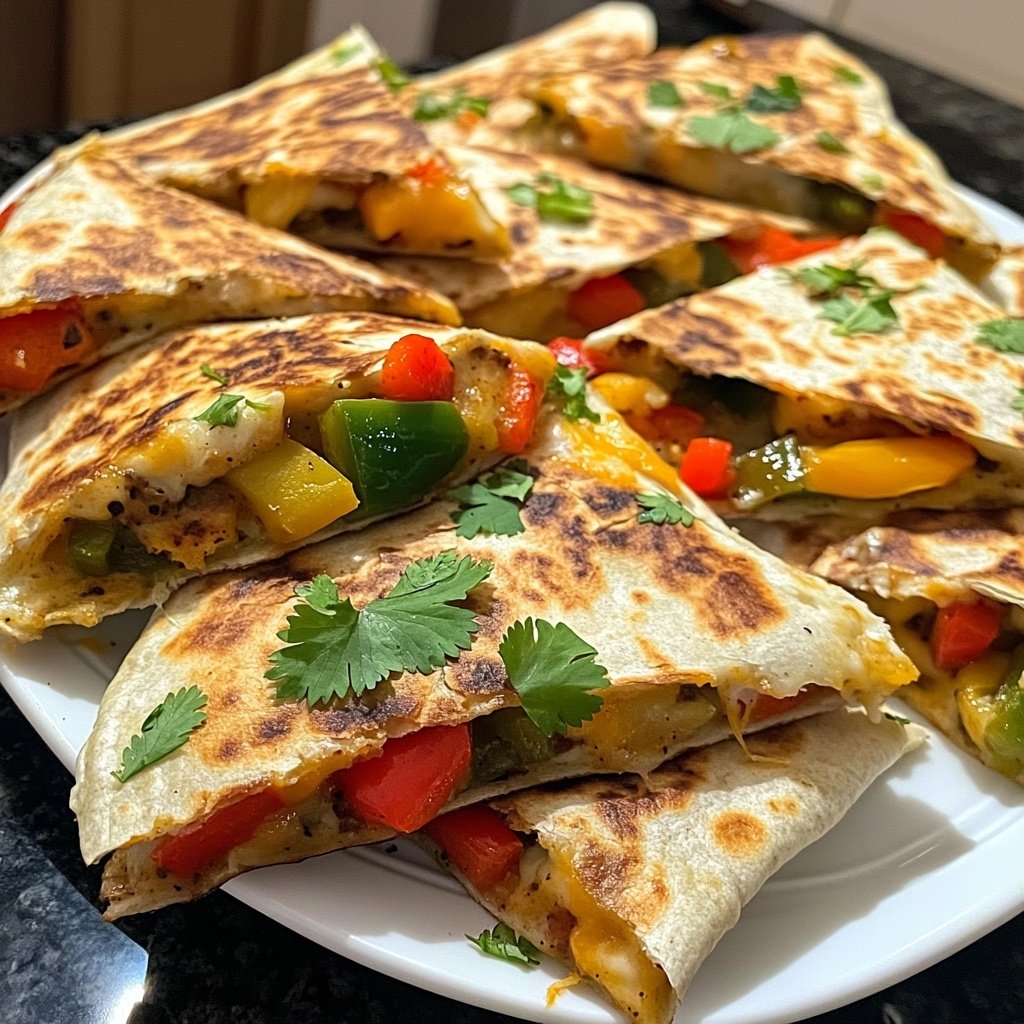 Super Bowl Appetizer Veggie Quesadillas